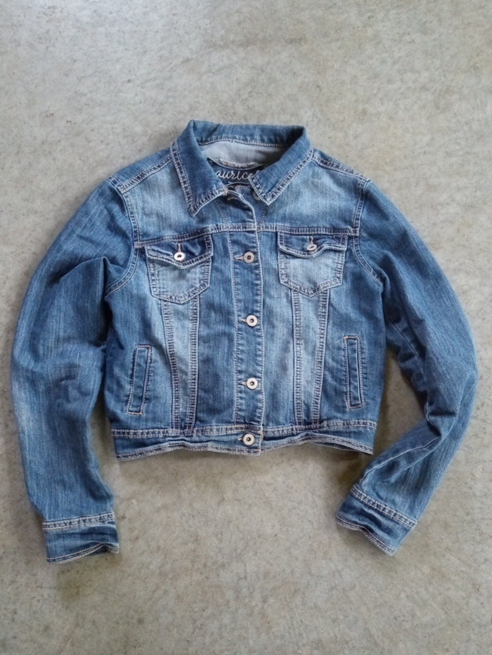 Maurices Denim Button Down Jacket Women's Medium